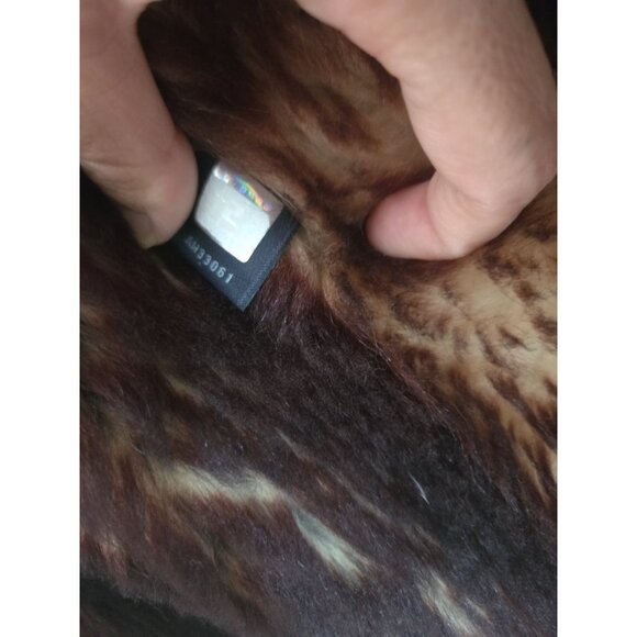 Fendi Lambskin Vest With Faux Fur Size Small. Button Missing. Small Mark - Picture 9 of 10